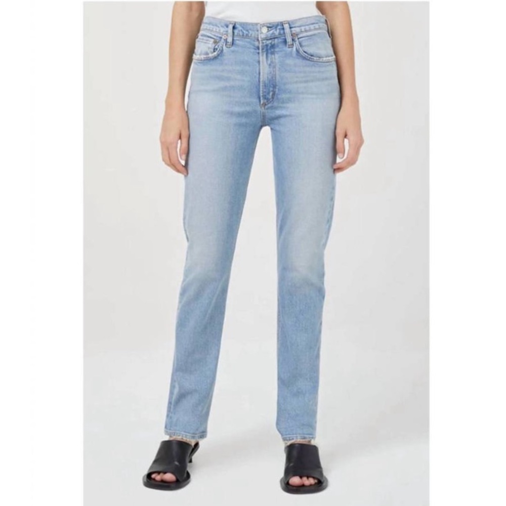 AGOLDE Lyle Low Mid Rise Rift Slim Stright Jeans Size 26 NWOT